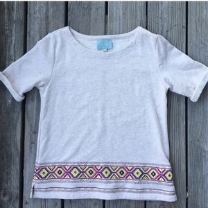 SKIES ARE BLUE embroidered shirt!!